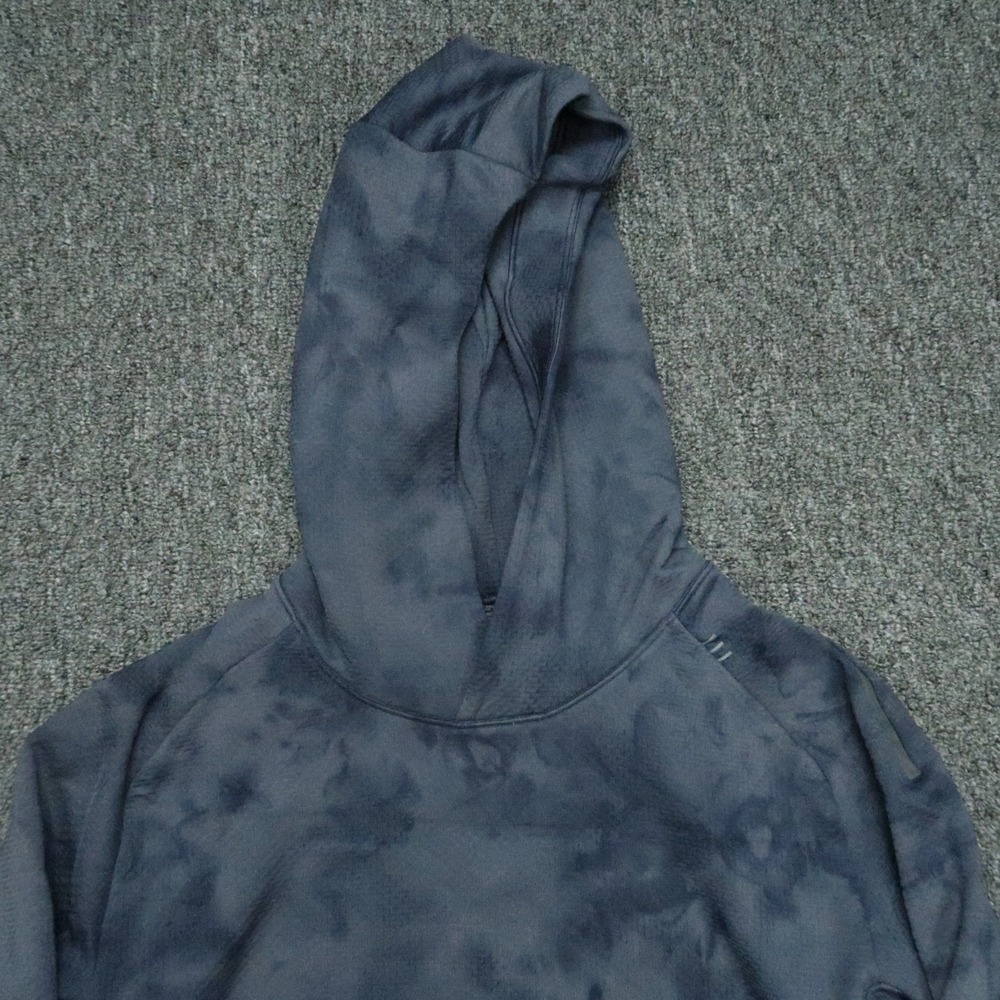 Lululemon Hoodie Mens Small Blue Textured Tech Pullover Long Sleeve Hooded - Picture 2 of 10